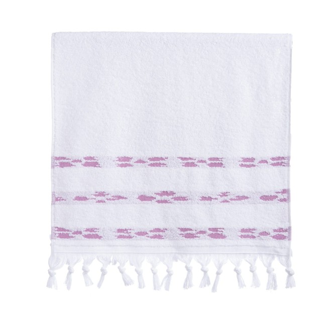Πετσέτα Προσώπου Nef-Nef Garnet 50x90 White/Mauve Πετσέτα Προσώπου Nef-Nef Garnet 50x90 White/Mauve