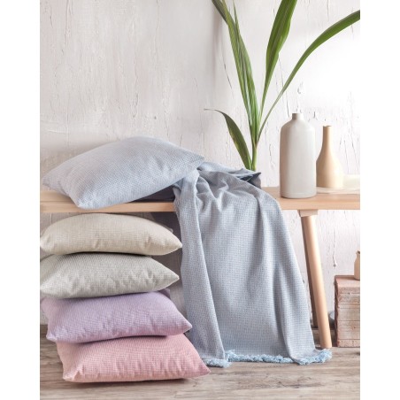 Μαξιλαροθήκη Διακόσμησης Rythmos Silvana Σαπιο Μηλο 40x40