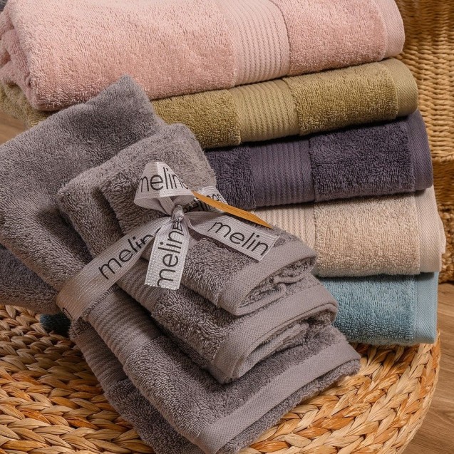 Σετ Πετσέτες 3 Τεμαχίων Melinen Kenzo Grey Σετ Πετσέτες 3 Τεμαχίων Melinen Kenzo Grey