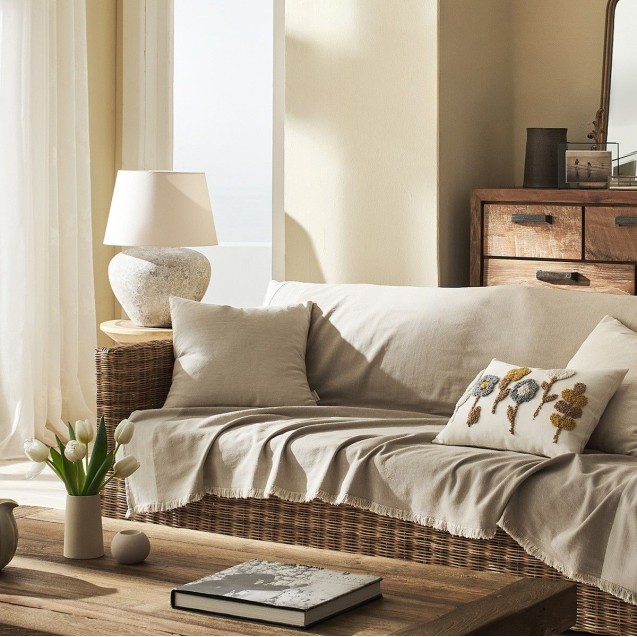 Ριχτάρι Τετραθέσιου Gofis Home Rukia Natural Beige/Offwhite 269 170x350 Ριχτάρι Τετραθέσιου Gofis Home Rukia Natural Beige/Offwhite 269 170x350
