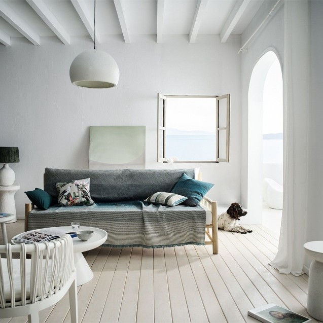 Ριχτάρι Τριθέσιου Gofis Home Zebra Viridian Blue 302 180x310 Ριχτάρι Τριθέσιου Gofis Home Zebra Viridian Blue 302 180x310