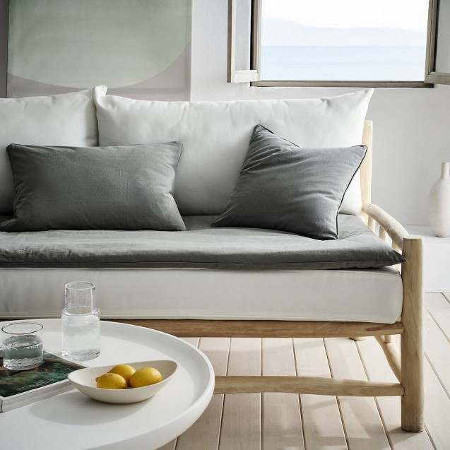 Μαξιλαροθήκη Gofis Home Valerie Graphite Grey 381 43x43 Μαξιλαροθήκη Gofis Home Valerie Graphite Grey 381 43x43