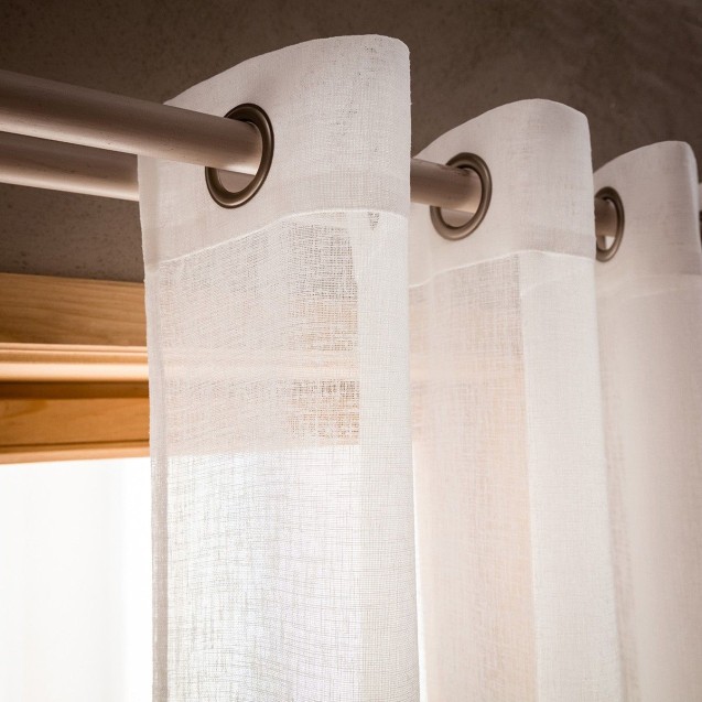 Κουρτίνα Με Τρουκς Gofis Home Combe Offwhite 502/05 140x280 Κουρτίνα Με Τρουκς Gofis Home Combe Offwhite 502/05 140x280