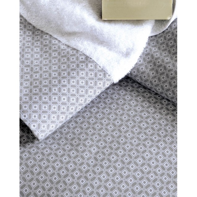 Σετ Σεντόνια King Size 4 Τεμαχίων Rythmos Sinclair Γκρι 260x280 Σετ Σεντόνια King Size 4 Τεμαχίων Rythmos Sinclair Γκρι 260x280