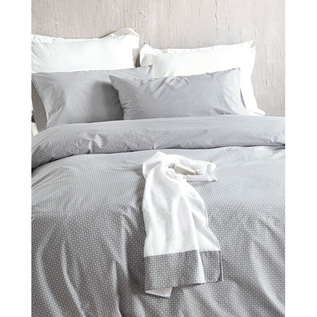 Σετ Σεντόνια King Size 4 Τεμαχίων Rythmos Sinclair Γκρι 260x280 Σετ Σεντόνια King Size 4 Τεμαχίων Rythmos Sinclair Γκρι 260x280