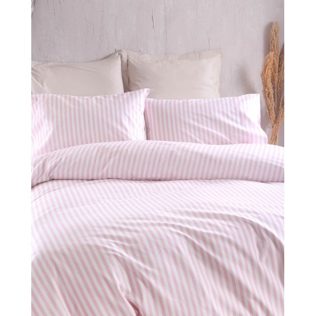 Σετ Σεντόνια King Size 4 Τεμαχίων Rythmos Eloise Ροζ 270x290 Σετ Σεντόνια King Size 4 Τεμαχίων Rythmos Eloise Ροζ 270x290