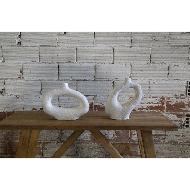 Διακοσμητικό Βάζο Minta White (34x7.5x26.5) Soulworks 0750002 Διακοσμητικό Βάζο Minta White (34x7.5x26.5) Soulworks 0750002