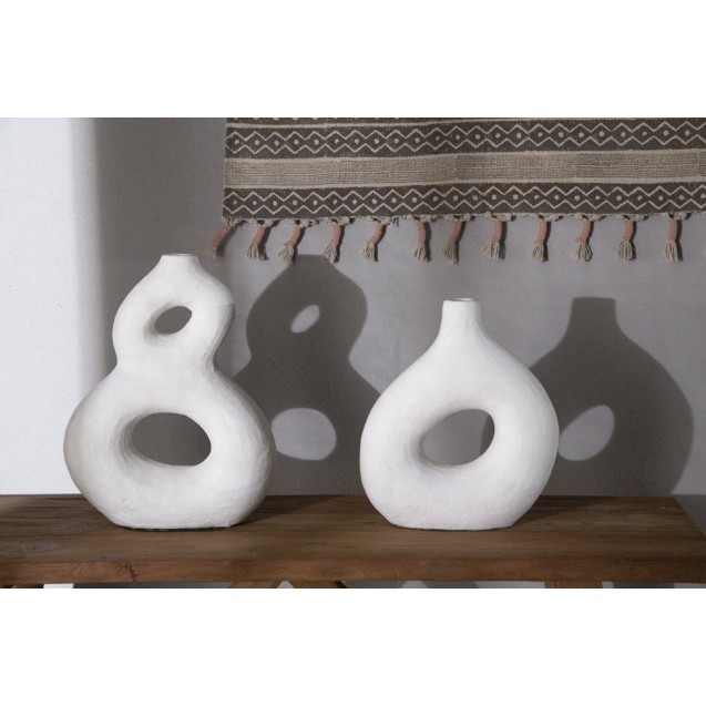 Διακοσμητικό Βάζο Origen White (30x11x33) Soulworks 0750008 Διακοσμητικό Βάζο Origen White (30x11x33) Soulworks 0750008