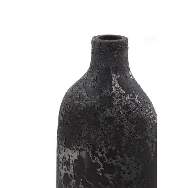 Κεραμικό Διακοσμητικό βάζο Siso Oki Black Spot Silver Medium (18x13x50) Soulworks 0630019 Κεραμικό Διακοσμητικό βάζο Siso Oki Black Spot Silver Medium (18x13x50) Soulworks 0630019