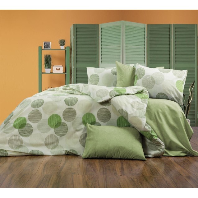 Σετ Σεντόνια Μονά 3 Τεμαχίων Dimcol Κοραλία 468 160X240 Green Σετ Σεντόνια Μονά 3 Τεμαχίων Dimcol Κοραλία 468 160X240 Green