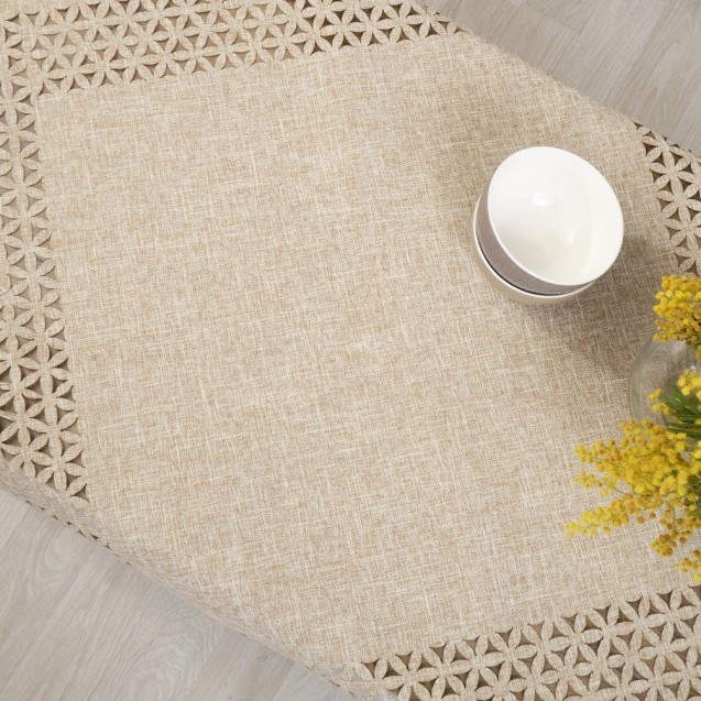 Τραπεζομάντηλο Dimeco 140x140 1413 Beige Τραπεζομάντηλο Dimeco 140x140 1413 Beige