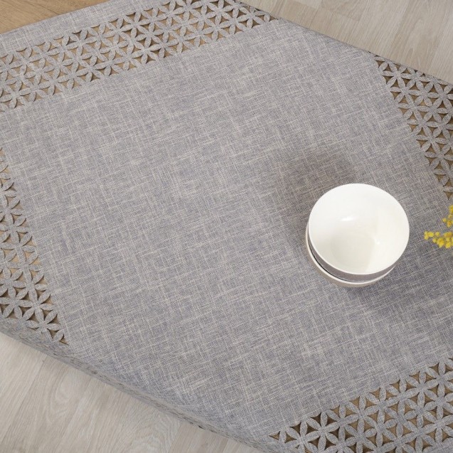 Τραπεζομάντηλο Dimeco 140x140 1413 Grey Τραπεζομάντηλο Dimeco 140x140 1413 Grey