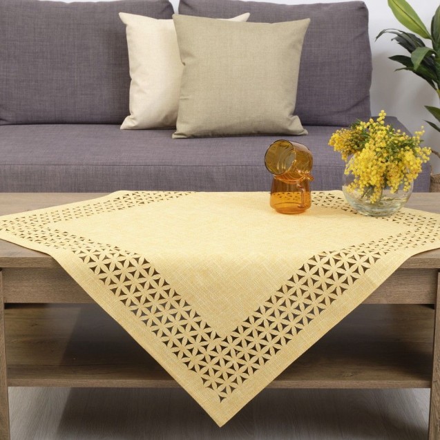 Τραπεζομάντηλο Dimeco 140x140 1413 Yellow Τραπεζομάντηλο Dimeco 140x140 1413 Yellow