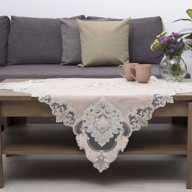 Σετ Σεμέν/Πετσετάκια 3Τμχ Dimeco 2134 Beige Σετ Σεμέν/Πετσετάκια 3Τμχ Dimeco 2134 Beige