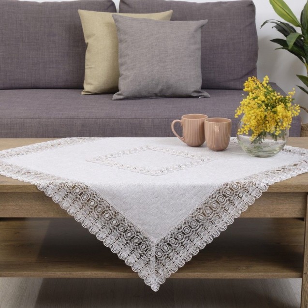 Τραπεζομάντηλο Dimeco 140x140 3439 Grey Τραπεζομάντηλο Dimeco 140x140 3439 Grey
