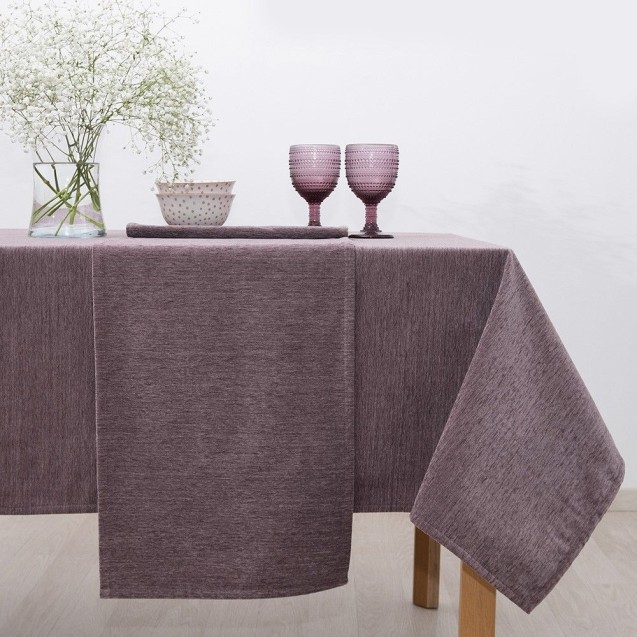 Τραπεζομάντηλο Dimeco 135x135 7700-10 Purple Τραπεζομάντηλο Dimeco 135x135 7700-10 Purple