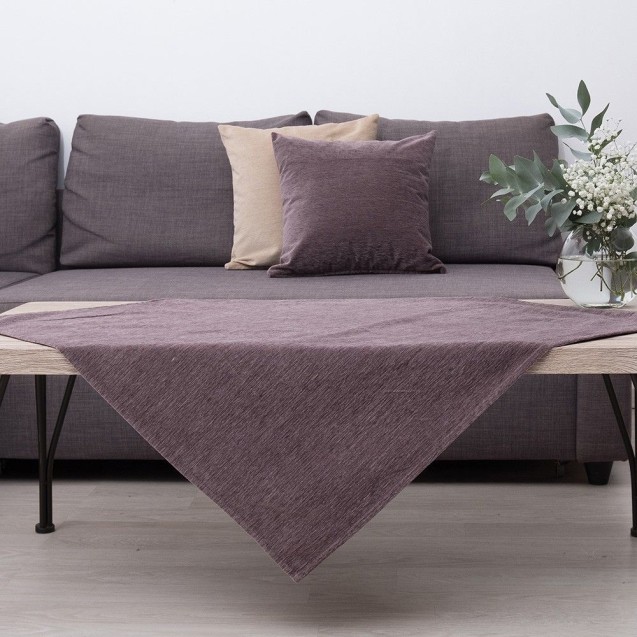 Τραπεζομάντηλο Dimeco 135x135 7700-10 Purple Τραπεζομάντηλο Dimeco 135x135 7700-10 Purple