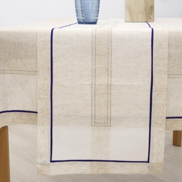Τραπεζομάντηλο Dimeco 140x140 4015 Blue Τραπεζομάντηλο Dimeco 140x140 4015 Blue