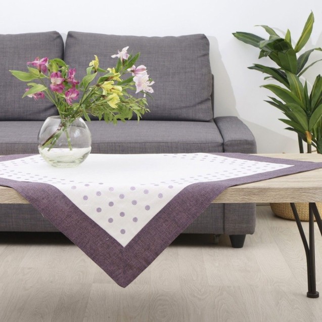 Τραπεζομάντηλο Dimeco 140x140 15230 Purple Τραπεζομάντηλο Dimeco 140x140 15230 Purple