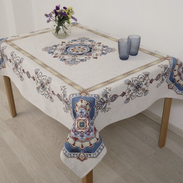 Τραπεζομάντηλο Dimeco 140x140 Morena Blue Τραπεζομάντηλο Dimeco 140x140 Morena Blue