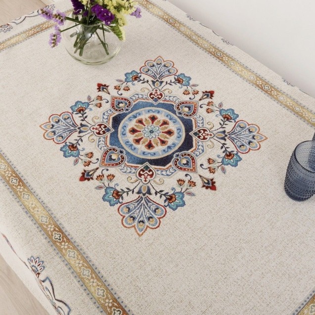 Τραπεζομάντηλο Dimeco 140x140 Morena Blue Τραπεζομάντηλο Dimeco 140x140 Morena Blue