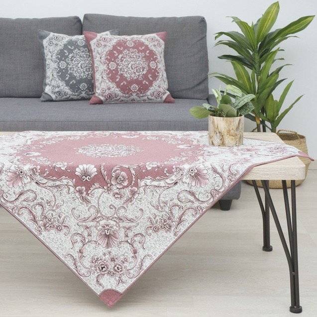Τραπεζομάντηλο Dimeco 140x140 Adel Rose Τραπεζομάντηλο Dimeco 140x140 Adel Rose