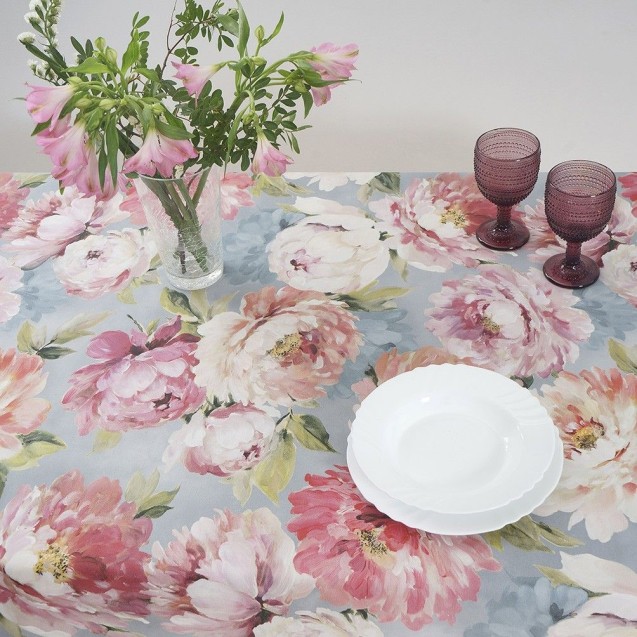 Τραπεζομάντηλο Dimeco Digital Print 135x180 Blossom Grey Τραπεζομάντηλο Dimeco Digital Print 135x180 Blossom Grey