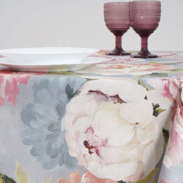 Τραπεζομάντηλο Dimeco Digital Print 135x180 Blossom Grey Τραπεζομάντηλο Dimeco Digital Print 135x180 Blossom Grey