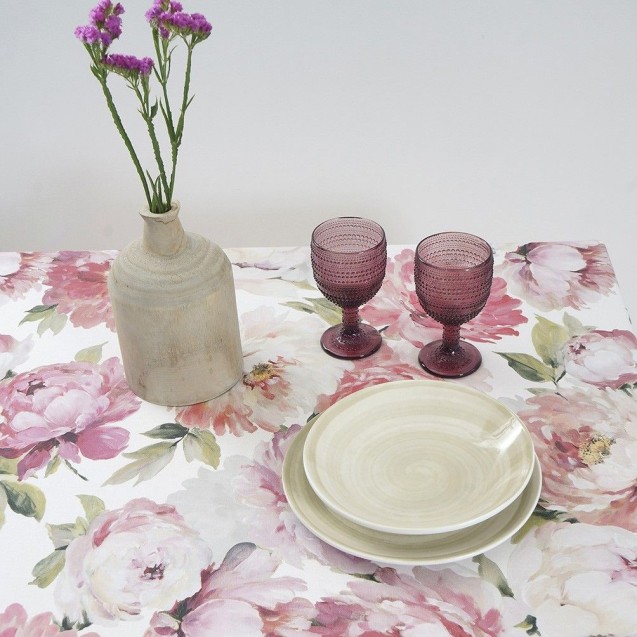 Τραπεζομάντηλο Dimeco Digital Print 135x220 Blossom White Τραπεζομάντηλο Dimeco Digital Print 135x220 Blossom White
