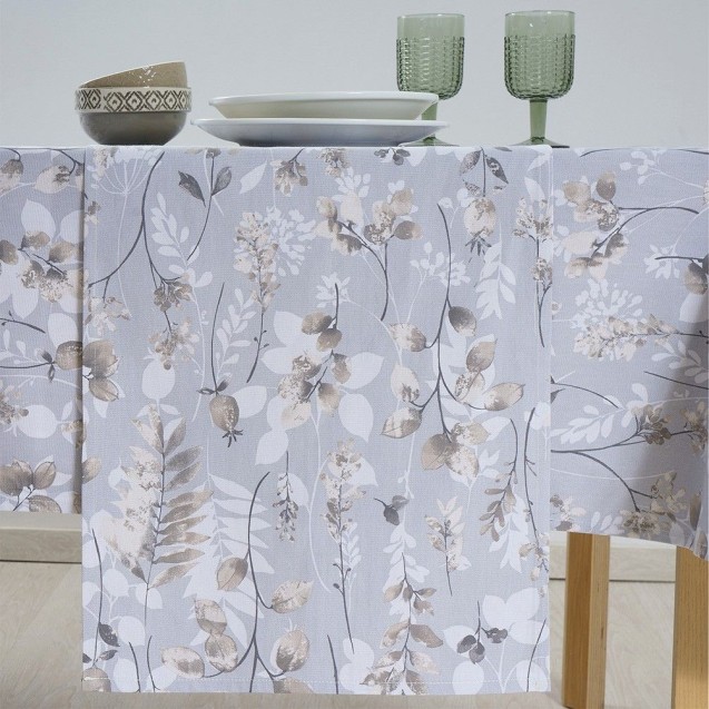 Τραπεζομάντηλο Dimeco 140x300 Botanic Grey Τραπεζομάντηλο Dimeco 140x300 Botanic Grey