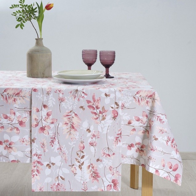 Τραπεζομάντηλο Dimeco 135x180 Botanic Salmon Τραπεζομάντηλο Dimeco 135x180 Botanic Salmon