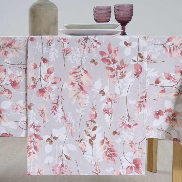Τραπεζομάντηλο Dimeco 140x300 Botanic Salmon Τραπεζομάντηλο Dimeco 140x300 Botanic Salmon
