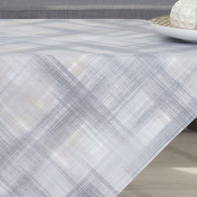 Τραπεζομάντηλο Dimeco 140x220 Check Grey Τραπεζομάντηλο Dimeco 140x220 Check Grey