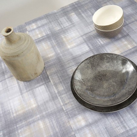 Τραπεζομάντηλο Dimeco 140x260 Check Grey