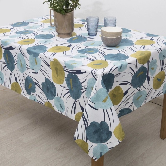 Τραπεζομάντηλο Dimeco 135x135 Doris Blue Τραπεζομάντηλο Dimeco 135x135 Doris Blue