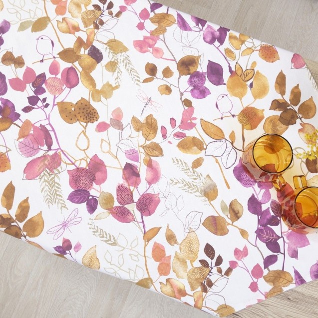 Καρέ Dimeco 85x85 Grace Purple Καρέ Dimeco 85x85 Grace Purple