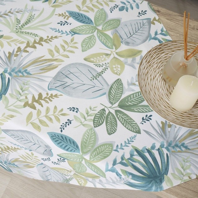 Runner Dimeco 40x160 Leaves Green Runner Dimeco 40x160 Leaves Green