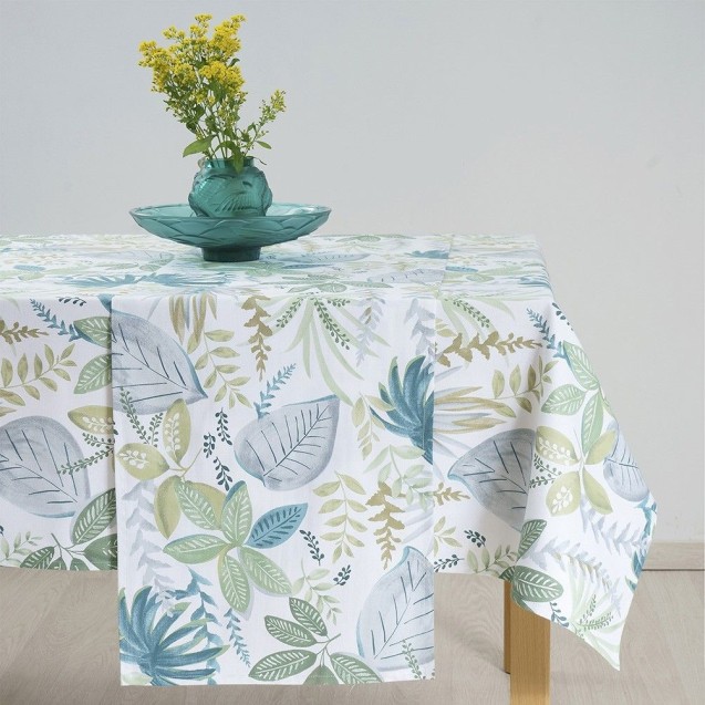 Runner Dimeco 40x160 Leaves Green Runner Dimeco 40x160 Leaves Green
