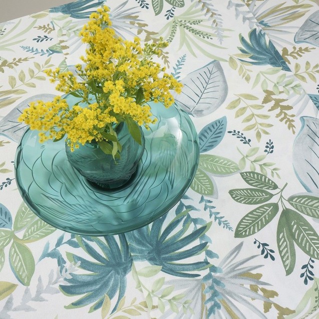 Runner Dimeco 40x160 Leaves Green Runner Dimeco 40x160 Leaves Green