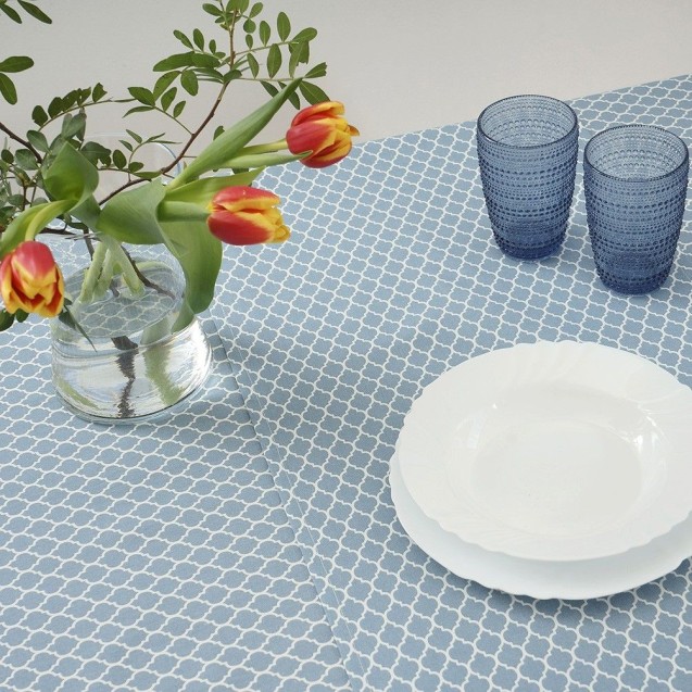 Τραπεζομάντηλο Dimeco 140x220 Luz Blue Τραπεζομάντηλο Dimeco 140x220 Luz Blue