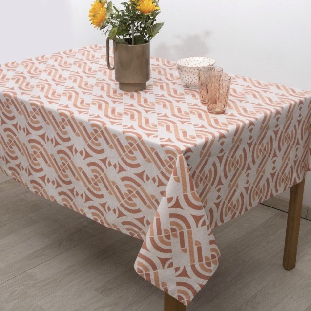 Τραπεζομάντηλο Dimeco 140x220 Nora Terracotta Τραπεζομάντηλο Dimeco 140x220 Nora Terracotta