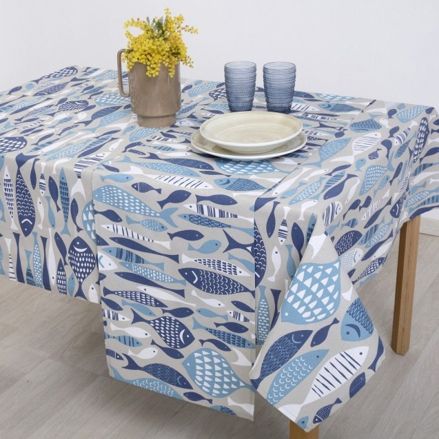Τραπεζομάντηλο Dimeco 135x180 Aquarius Τραπεζομάντηλο Dimeco 135x180 Aquarius