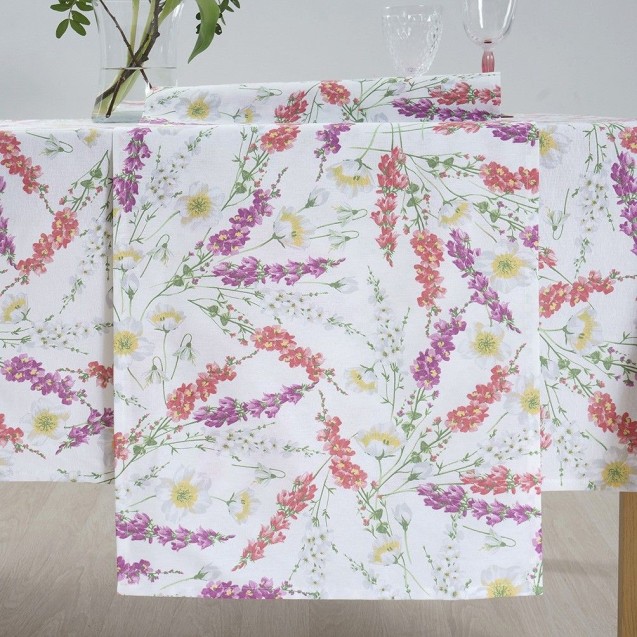 Τραπεζομάντηλο Dimeco 135x135 Fleur Τραπεζομάντηλο Dimeco 135x135 Fleur