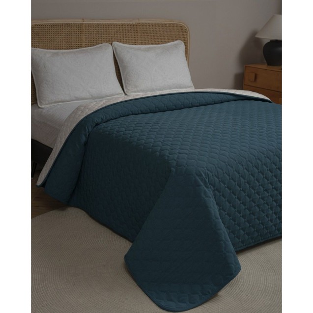 Κουβερλι Chenille Υπερδιπλο Adam Home 220x240 Mistral Petrol Κουβερλι Chenille Υπερδιπλο Adam Home 220x240 Mistral Petrol