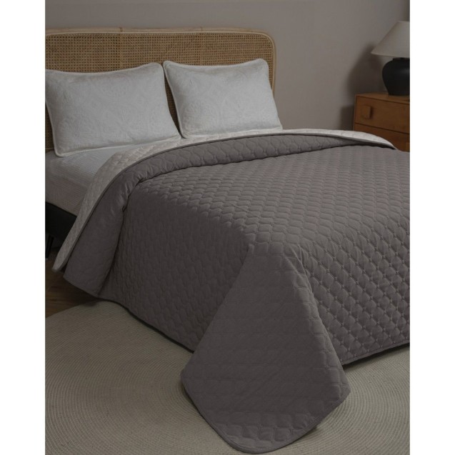 Κουβερλι Chenille Υπερδιπλο Adam Home 220x240 Mistral Silver Κουβερλι Chenille Υπερδιπλο Adam Home 220x240 Mistral Silver