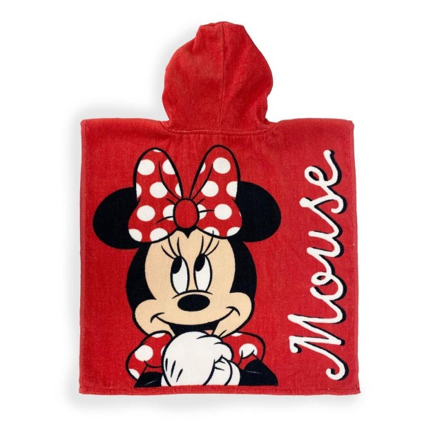 Πόντσο Θαλάσσης Quick Dry Disney Home Minnie 203 50x100 Red Πόντσο Θαλάσσης Quick Dry Disney Home Minnie 203 50x100 Red