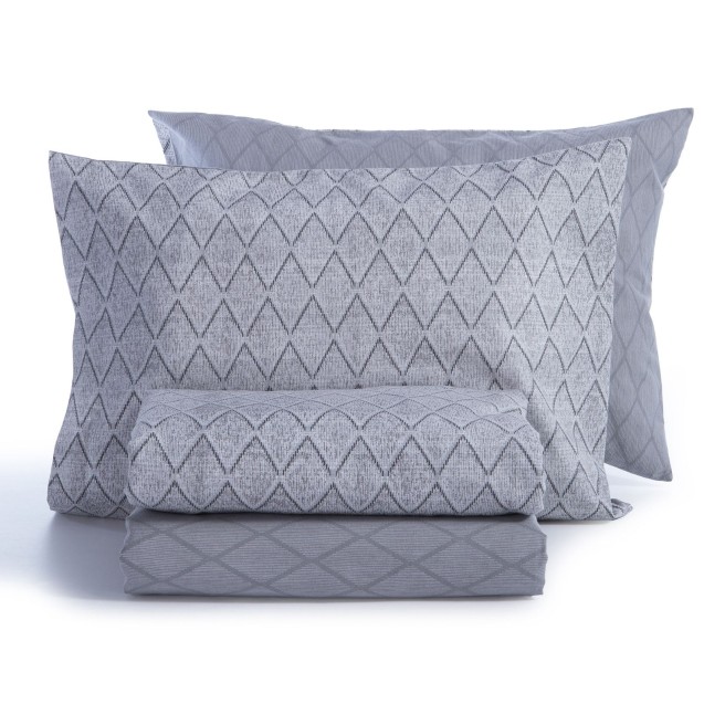Σετ Σεντόνια Μονά 3 Τεμαχίων Nef-Nef Torredo Grey 160x260 Σετ Σεντόνια Μονά 3 Τεμαχίων Nef-Nef Torredo Grey 160x260