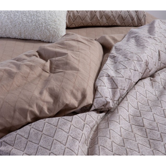 Σετ Σεντόνια Μονά 3 Τεμαχίων Nef-Nef Torredo Beige 160x260 Σετ Σεντόνια Μονά 3 Τεμαχίων Nef-Nef Torredo Beige 160x260