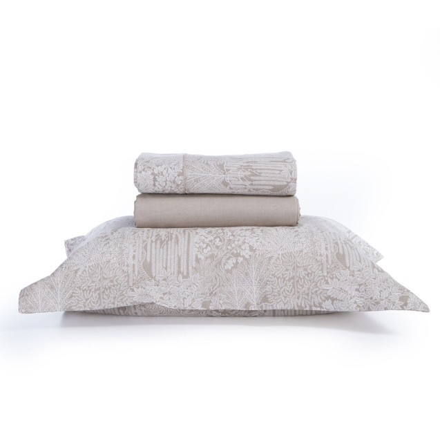 Σετ Σεντόνια Υπέρδιπλα 4 Τεμαχίων Nef-Nef Thron Beige 240x270 Σετ Σεντόνια Υπέρδιπλα 4 Τεμαχίων Nef-Nef Thron Beige 240x270