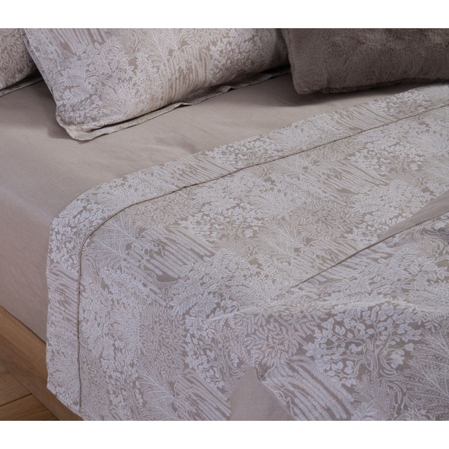 Σετ Σεντόνια Υπέρδιπλα 4 Τεμαχίων Nef-Nef Thron Beige 240x270 Σετ Σεντόνια Υπέρδιπλα 4 Τεμαχίων Nef-Nef Thron Beige 240x270